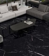 GÜRAL SERAMİK 60X120 GRANDA BLACK TAM PARLAK REKTİFİYELİ -60X120FLP176