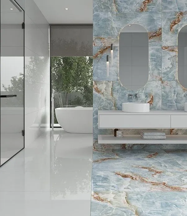 GÜRAL SERAMİK 60X120 SALDA BLUE TAM PARLAK REKTİFİYELİ -60X120FLP171