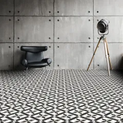 EGE SERAMİK 20X20 BETA SİYAH BEYAZ K:10 - 200X200BBA93