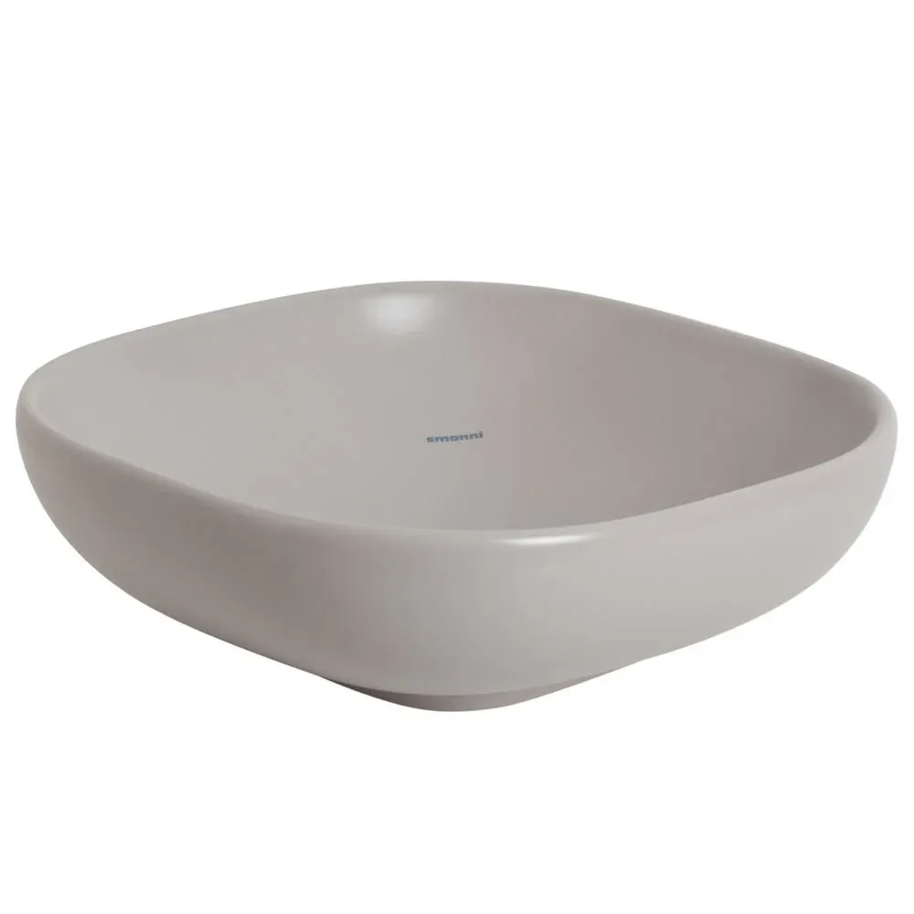 SMANNİ ALYA MAT GRİ 41X41 cm ALYA TEZGAH ÜSTÜ LAVABO