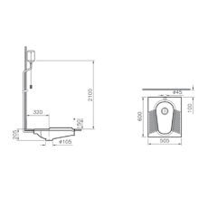 Çevre Yıkamalı Helataşı 60×50 cm Beyaz 7030L003-1311