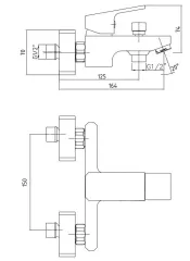 E.C.A Eca Tiera Banyo Bataryası- Krom Siyah 103502469