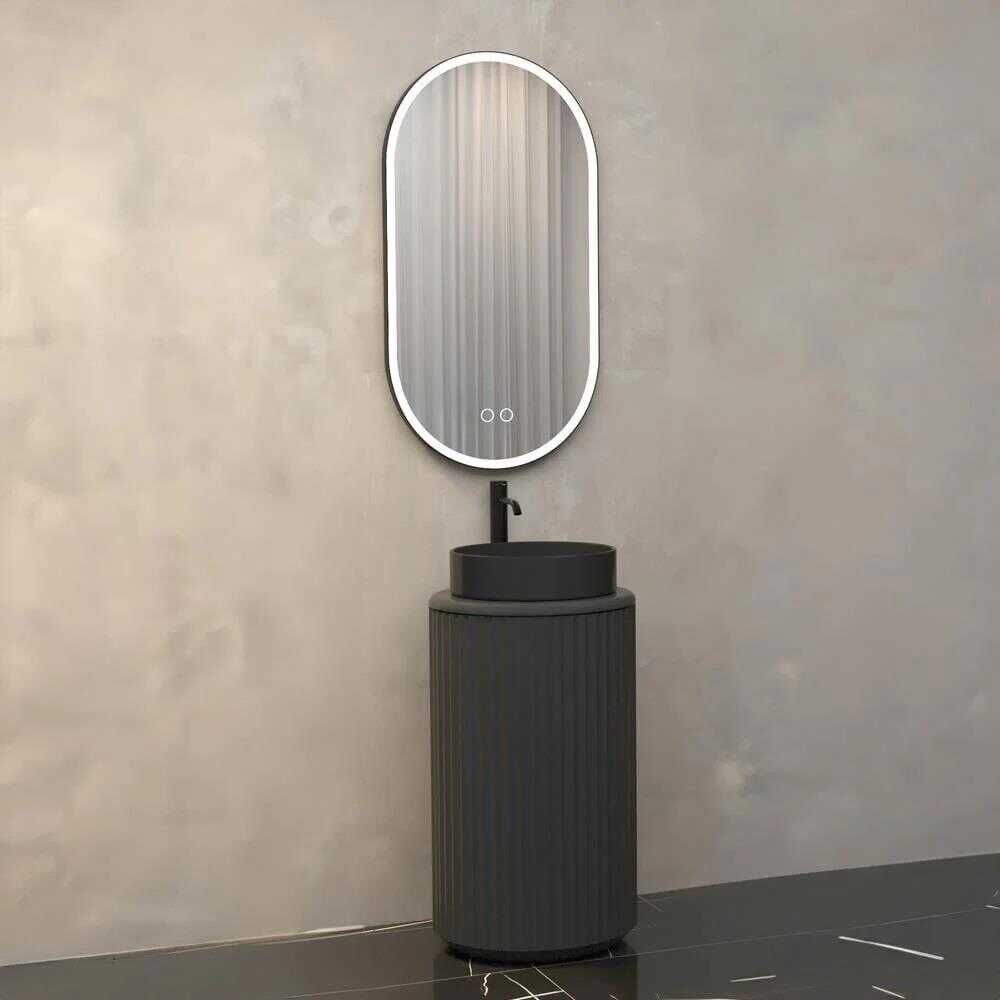 Aquanil Lotus Banyo Dolabı 42 cm Antrasit