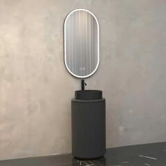 Aquanil Lotus Banyo Dolabı 42 cm Antrasit