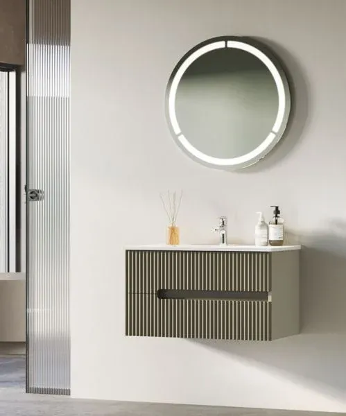Fym Bodrum 80 cm Banyo Dolabı Kül Gri